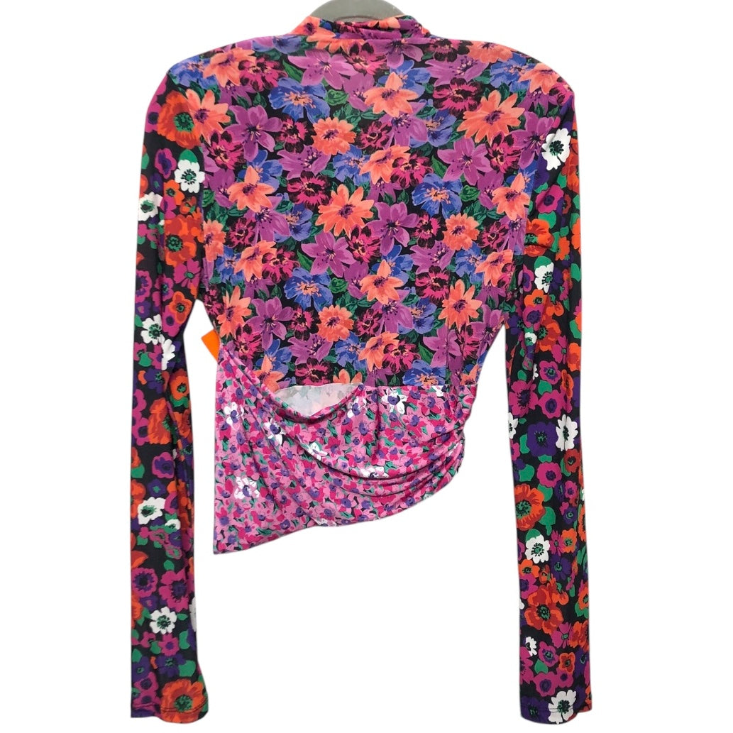 Blouse Ls By Zara In Floral Print, Size:S