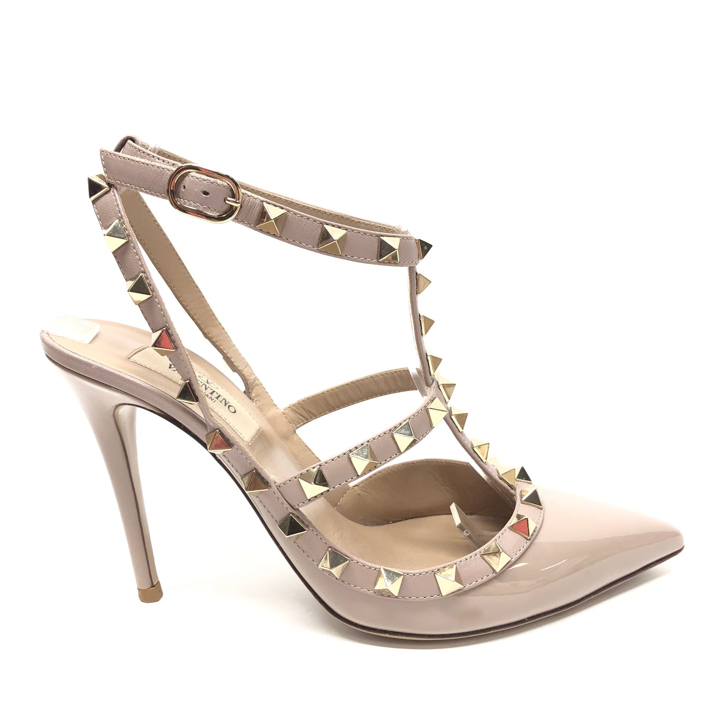 Sandals Luxury Designer By Valentino-garavani In Beige, Size: 7.5