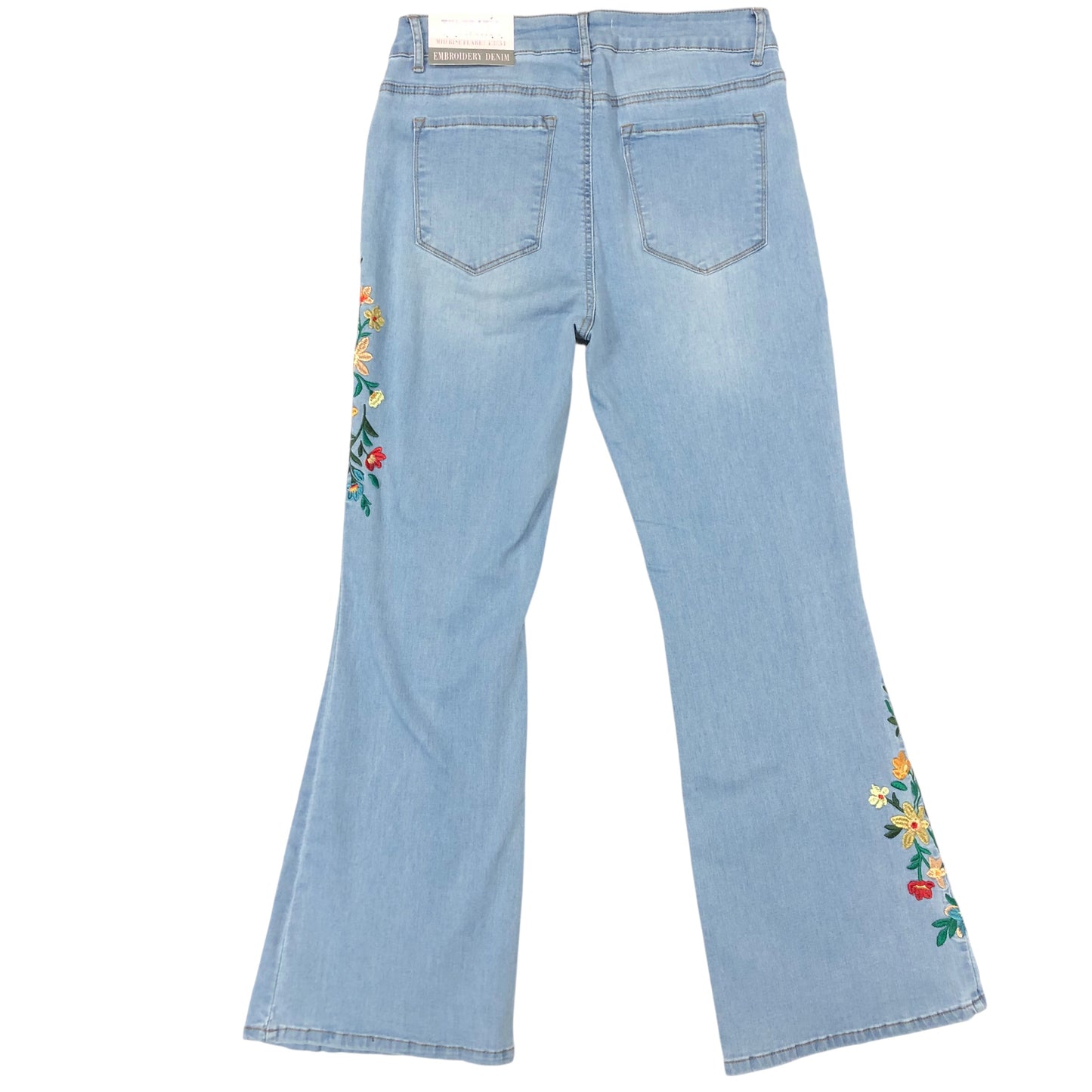 Jeans Flared By Clothes Mentor In Blue Denim, Size:12