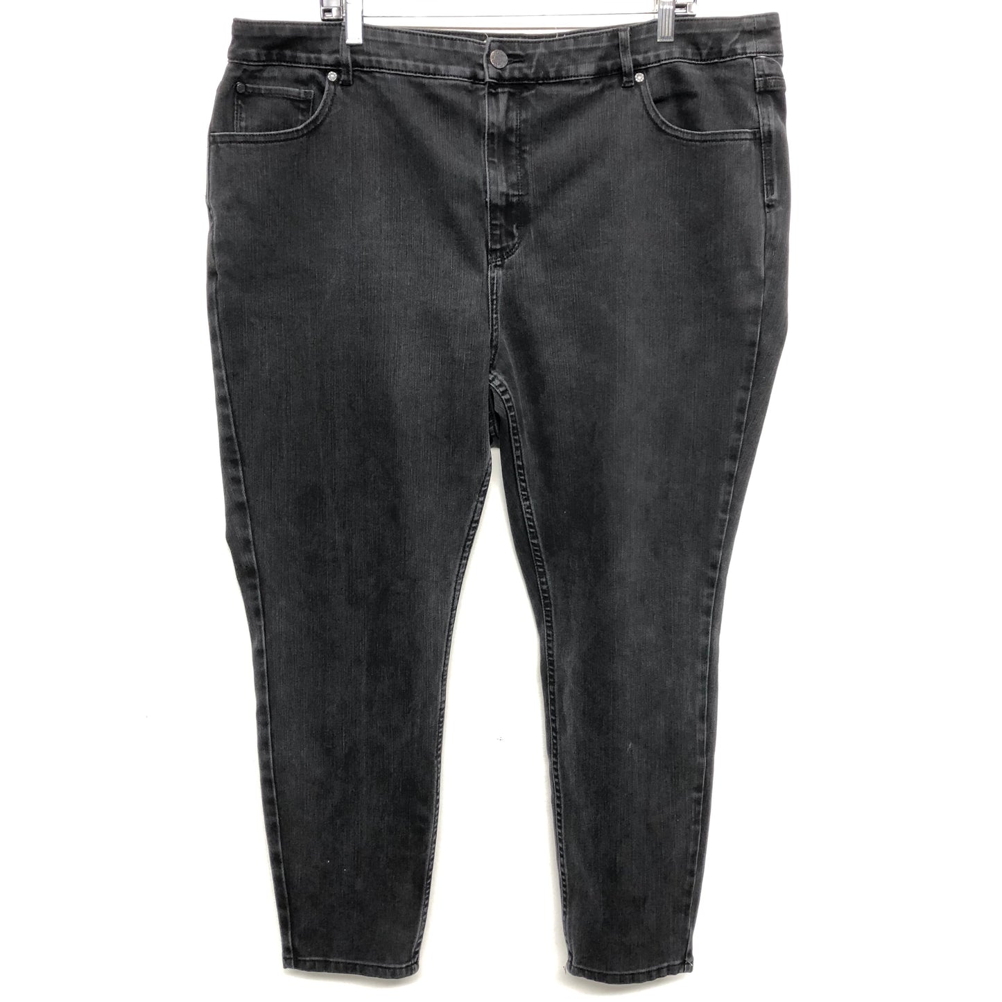 Jeans Skinny By Soft Surroundings In Grey Denim, Size:20