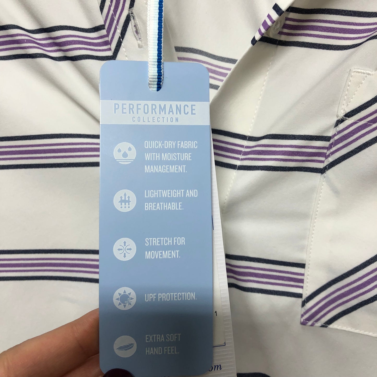 Top Ls By Southern Tide In Purple & White, Size:Xs
