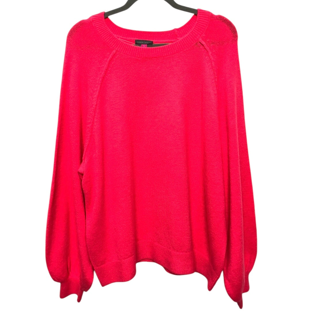 Sweater By Vince Camuto In Coral, Size:L