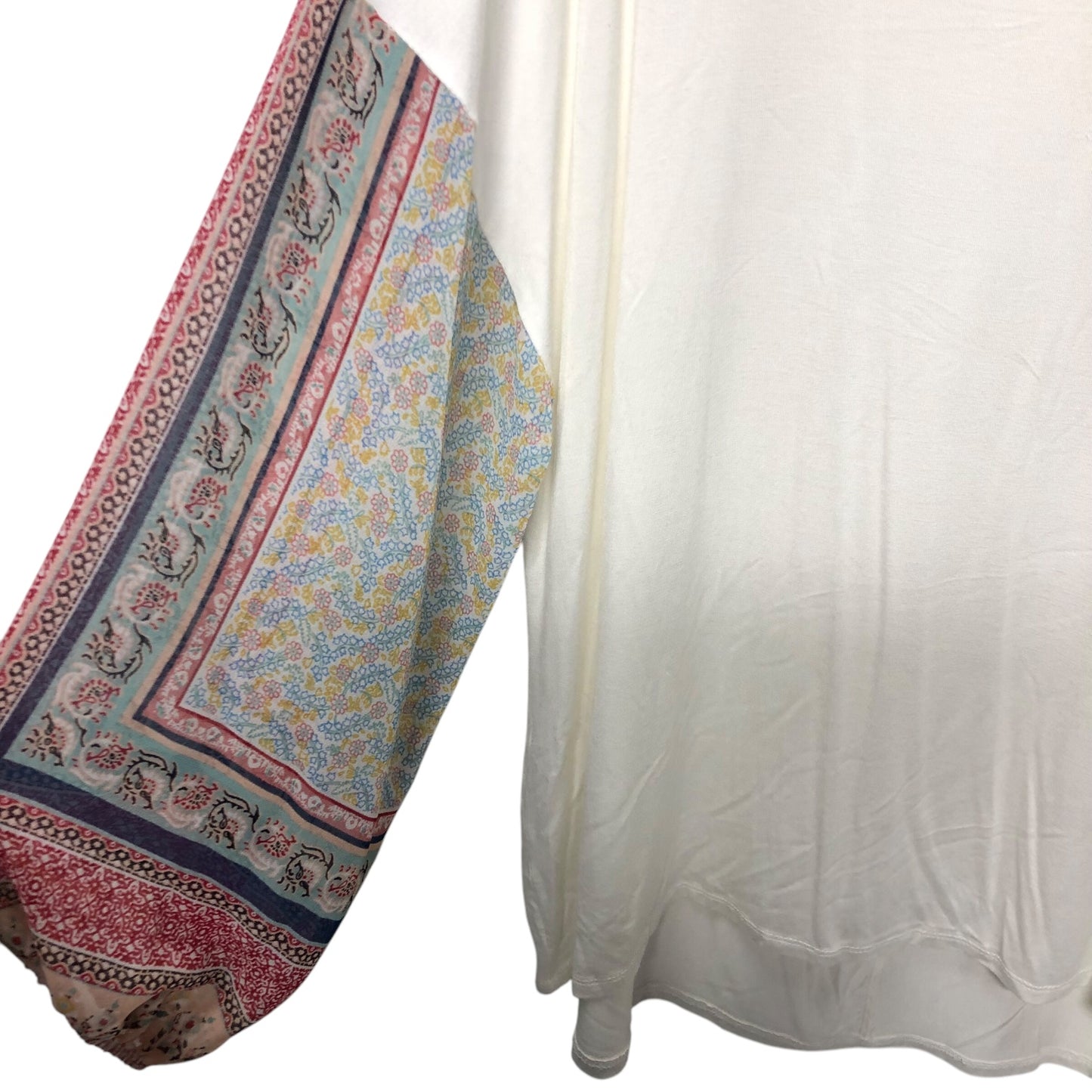 TOP LS by ANDREE BY UNIT In WHITE, Size: 1X