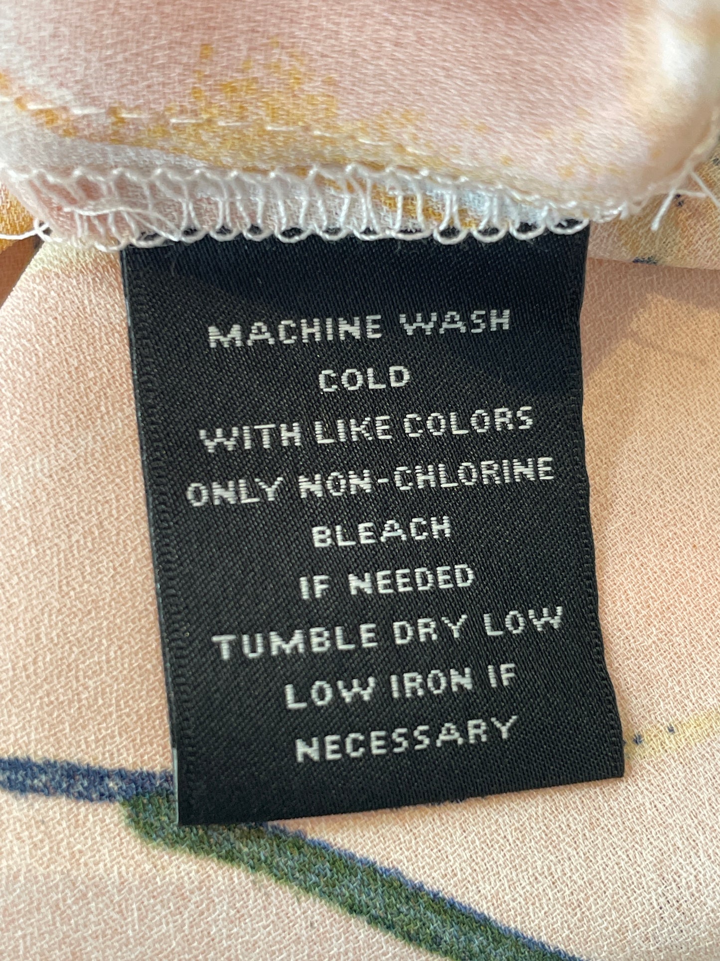 Blouse 3/4 Sleeve By Investments In Floral Print, Size:Sp