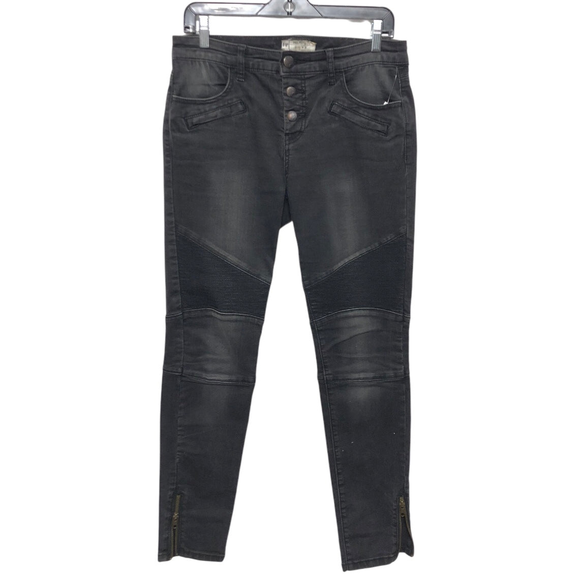Jeans Skinny By Free People In Black, Size:6