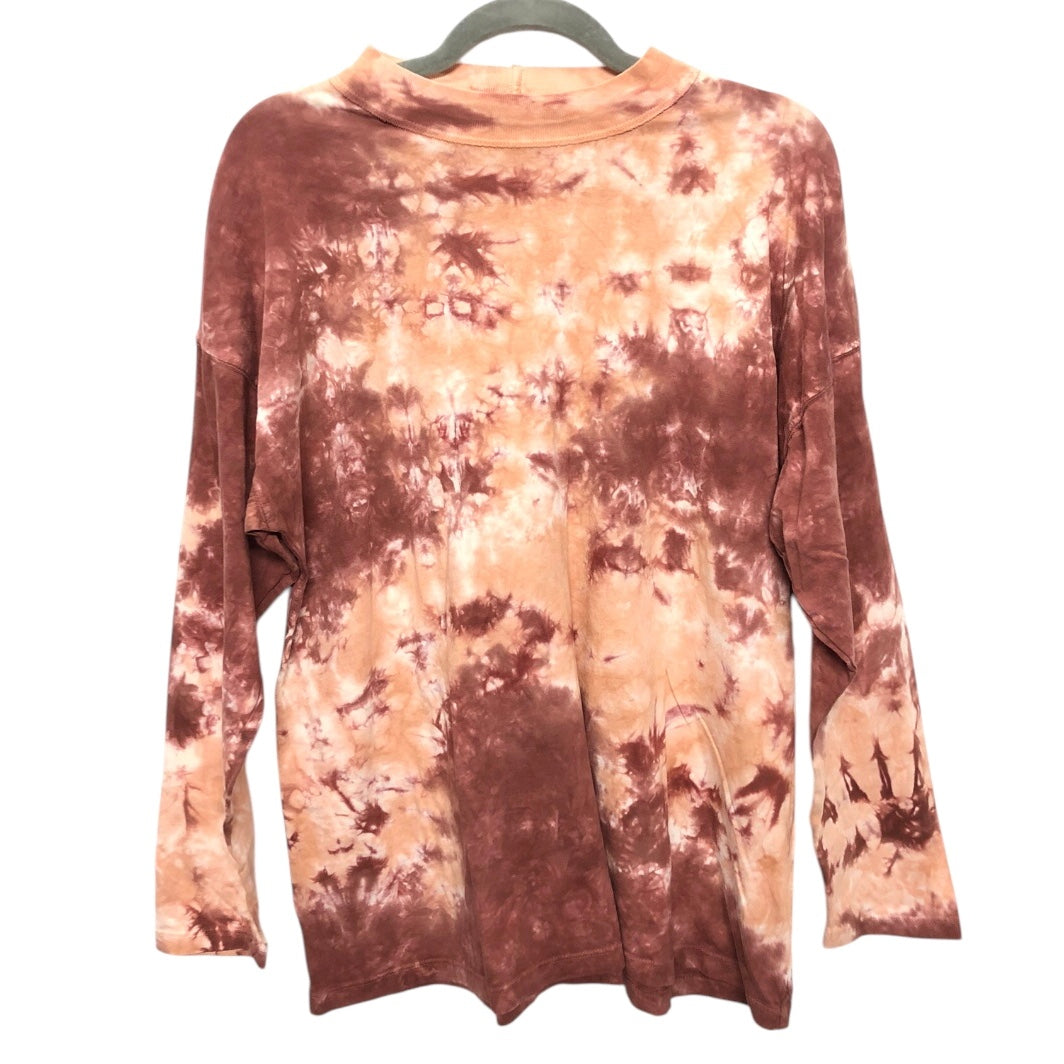 Top Ls Basic By We The Free In Brown & Orange, Size:Xs