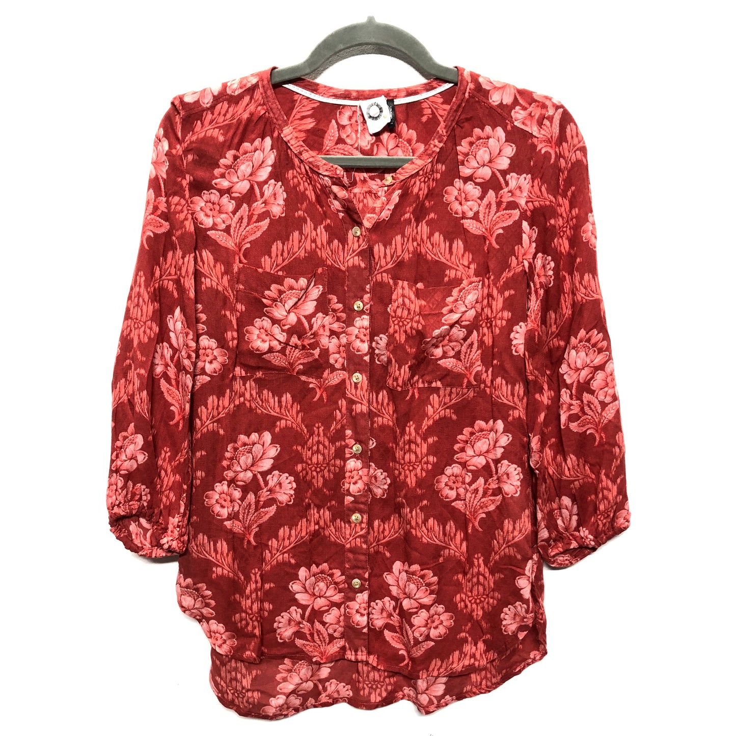 Top Ls By Akemi And Kin In Pink & Red, Size:Xs