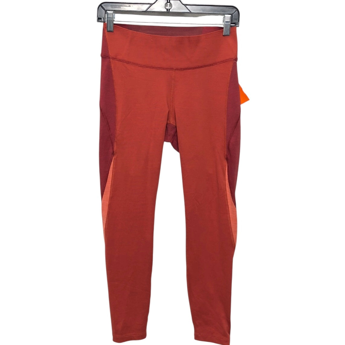 Athletic Leggings By Outdoor Voices In Orange & Red, Size:M