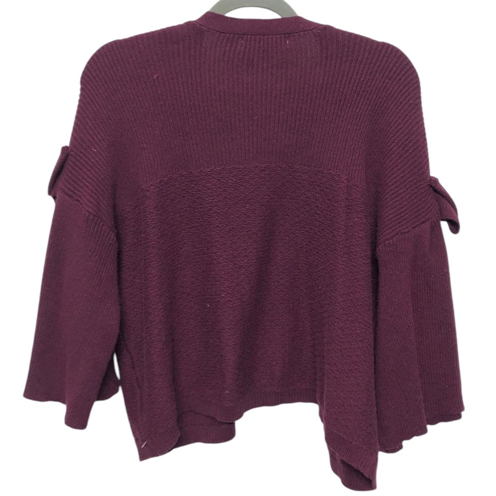 Sweater Cardigan By Marled In Purple, Size:L