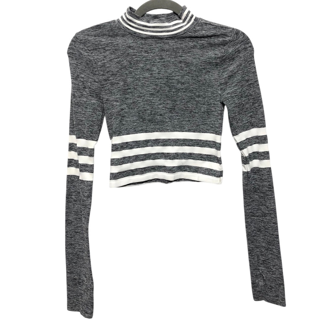 ATHLETIC TOP LS CREWNECK by FREE PEOPLE In GREY, Size: XS