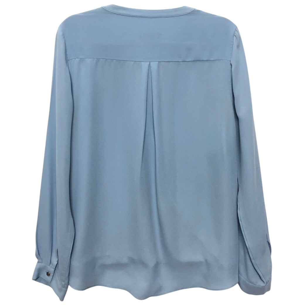 Blouse Ls By Vince Camuto In Blue, Size:L