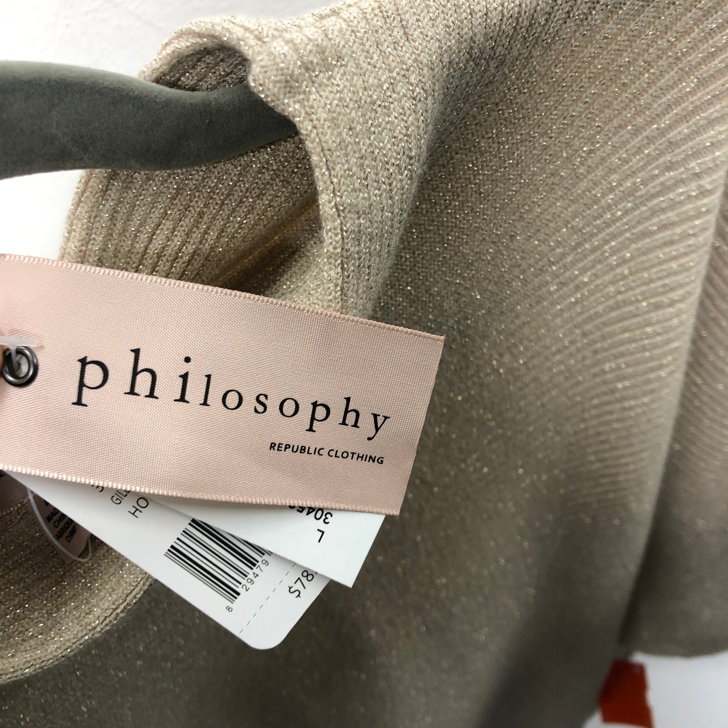 Sweater By Philosophy In Beige, Size:L
