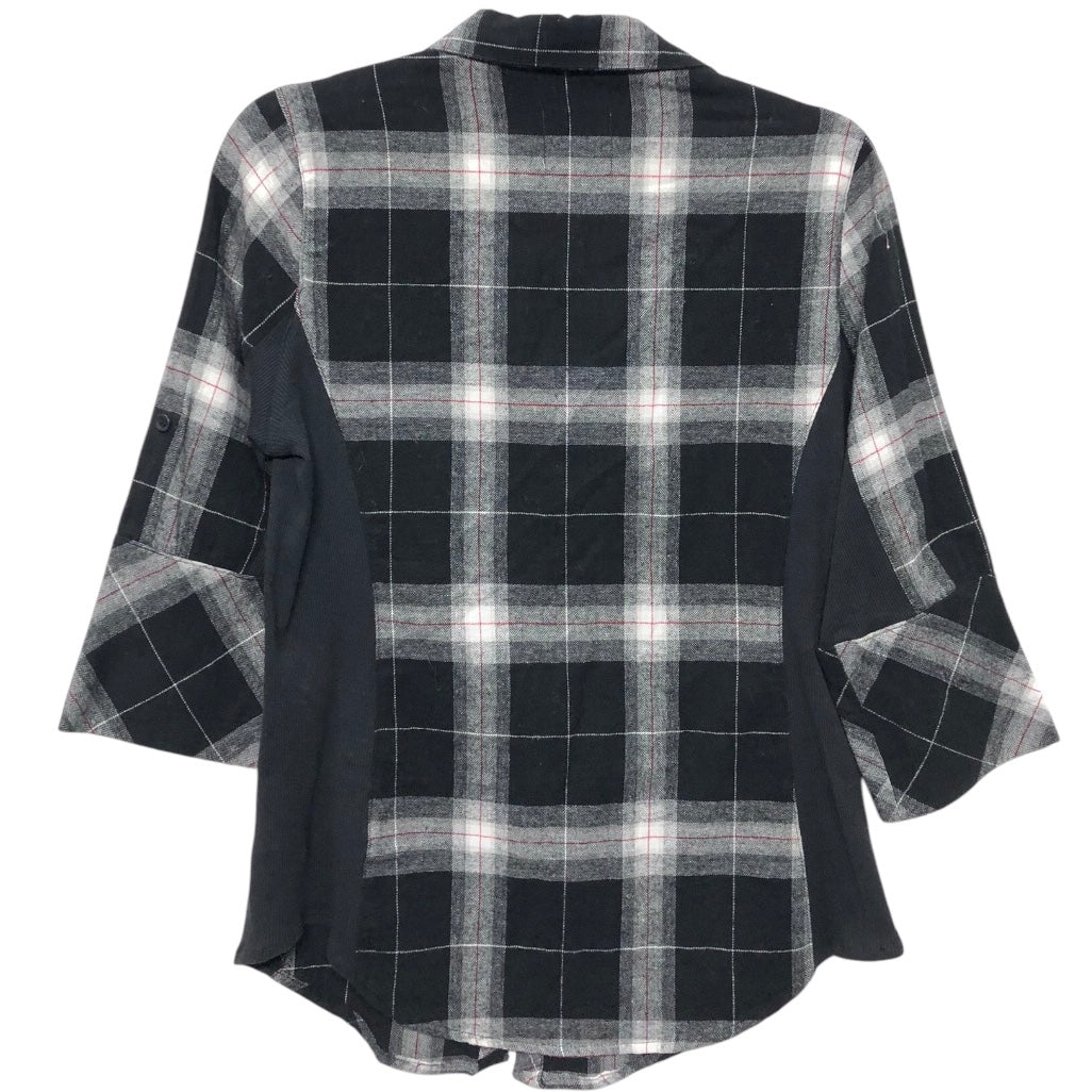 Top 3/4 Sleeve By Ci Sono In Black & White, Size:M