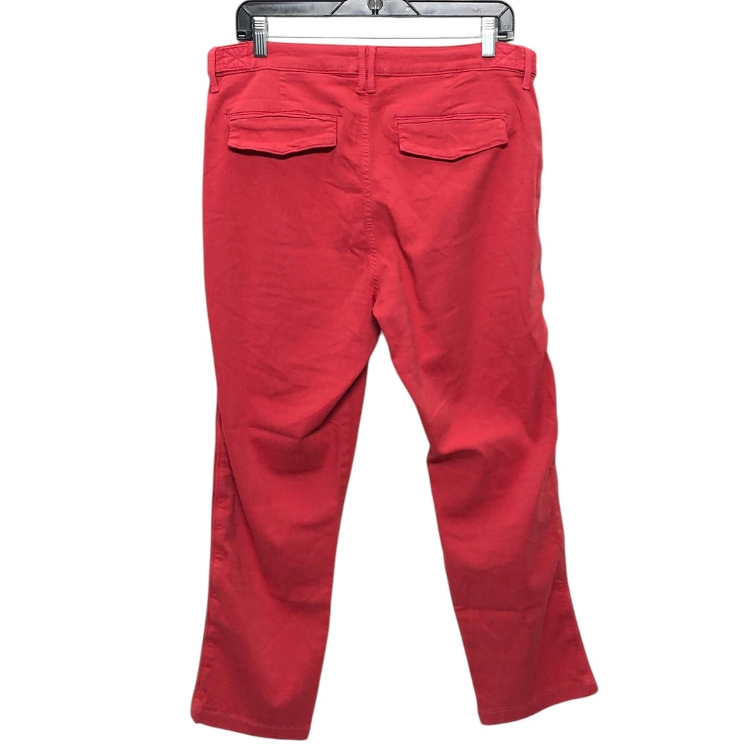 Jeans Straight By Pistola In Red, Size:14