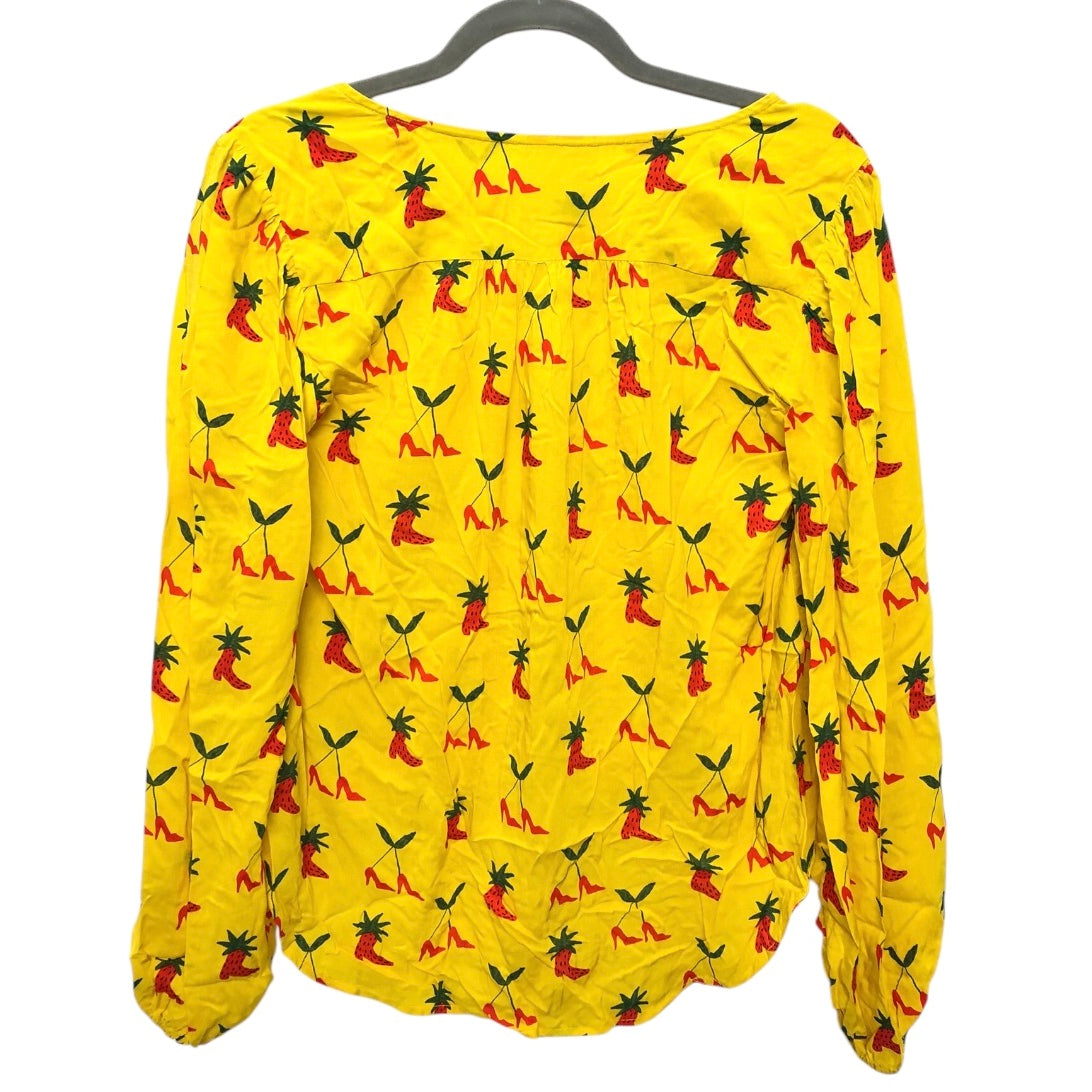 Top Ls By Anthropologie In Yellow, Size:2