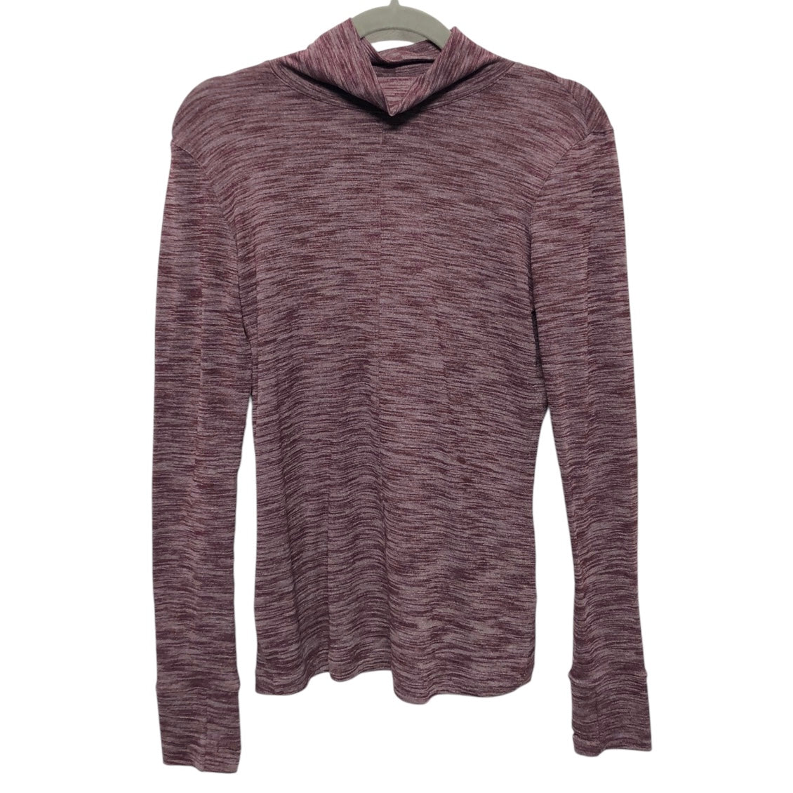 Athletic Top Ls Collar By Lululemon In Maroon, Size:6
