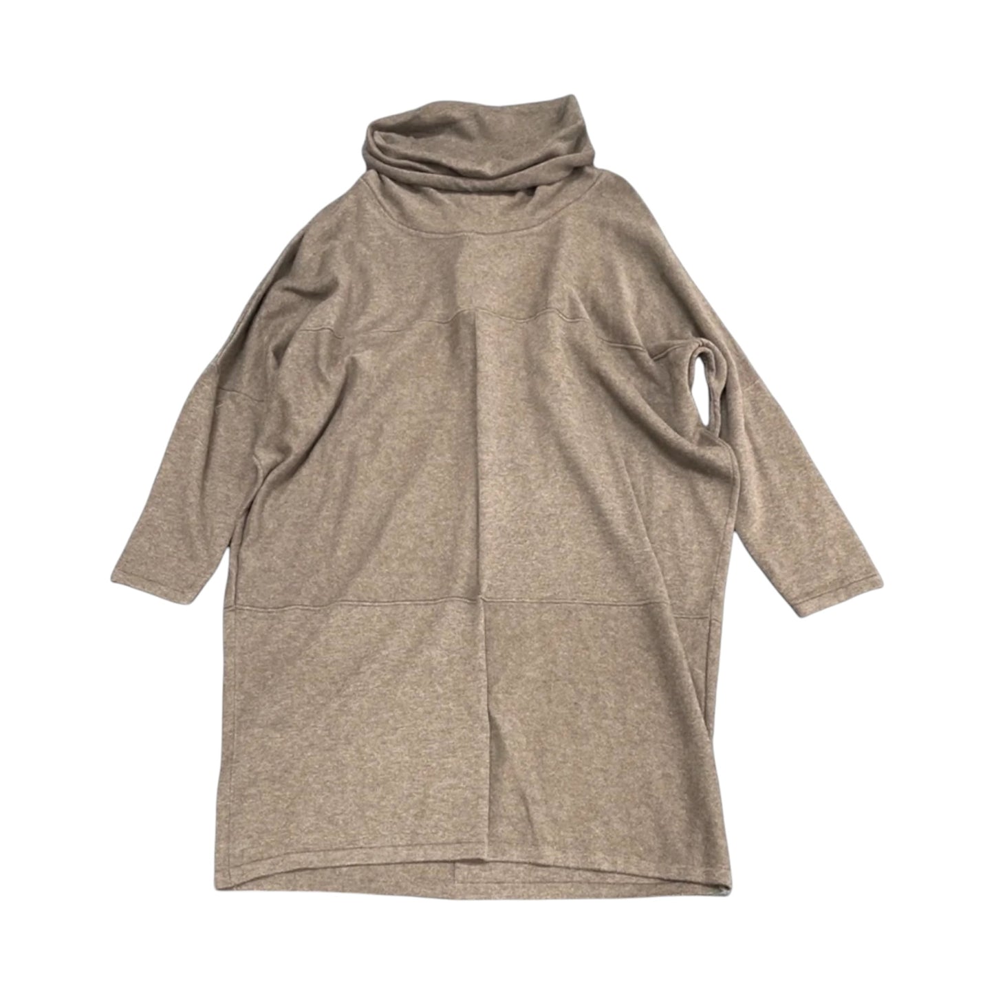 Dress Sweater By Clothes Mentor In Brown, Size: L