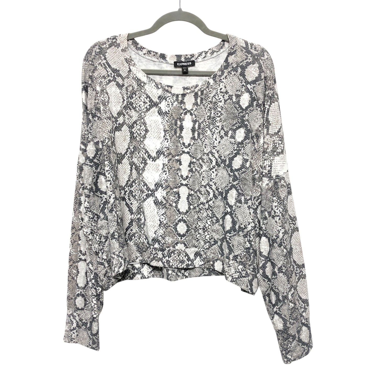 Top Ls By Express In Snakeskin Print, Size:L