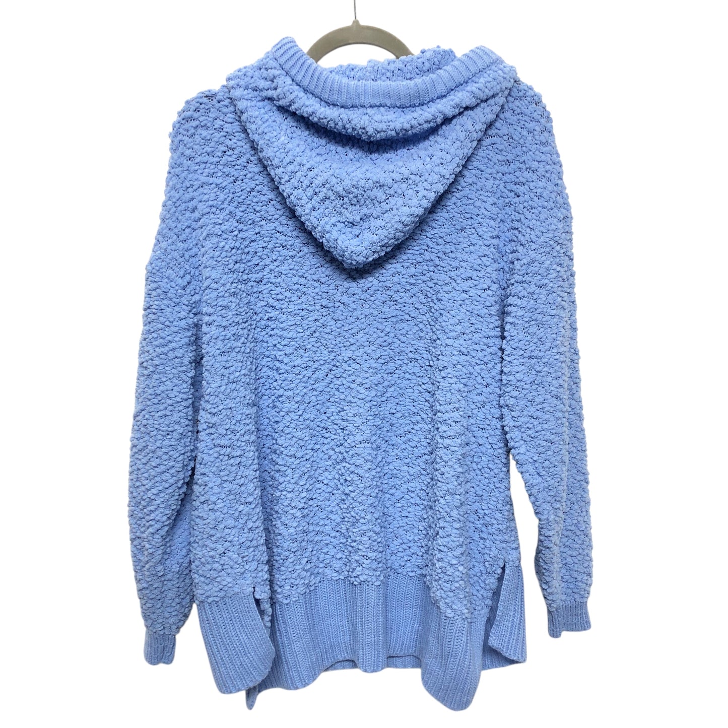 Sweatshirt Hoodie By Zenana Outfitters In Blue, Size:L