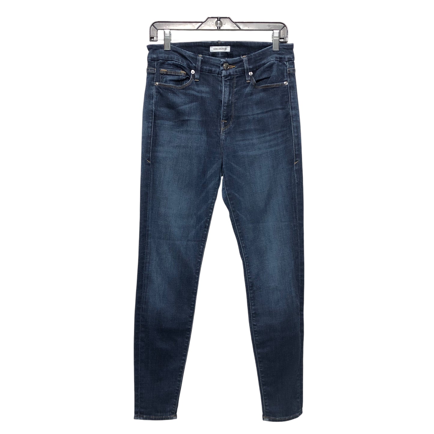 Jeans Skinny By Good American In Blue Denim, Size:6