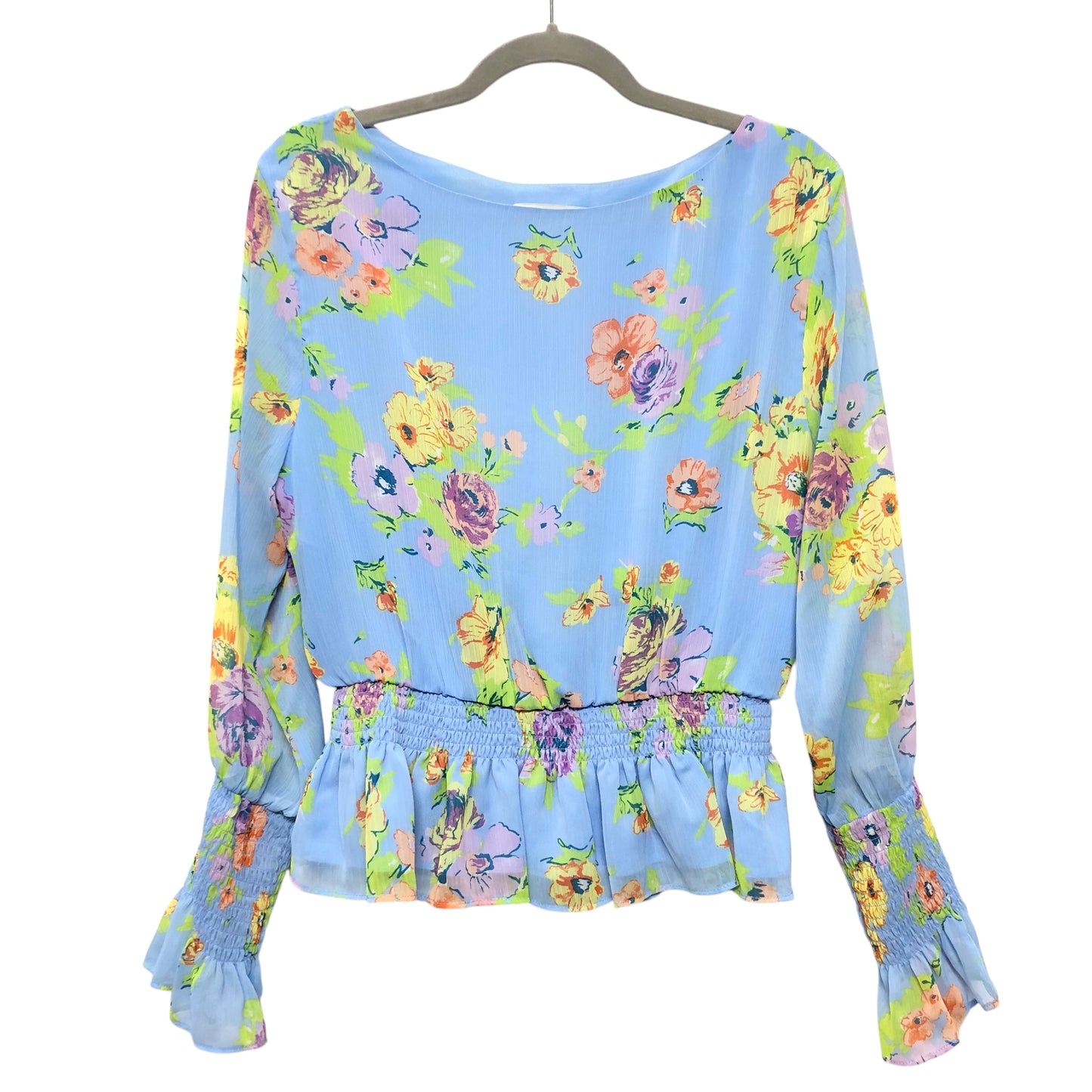 Blouse Ls By Wayf In Blue, Size:L