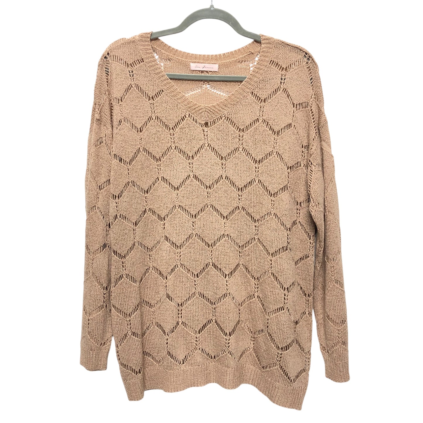 Top Ls By Ces Femme In Beige, Size:S
