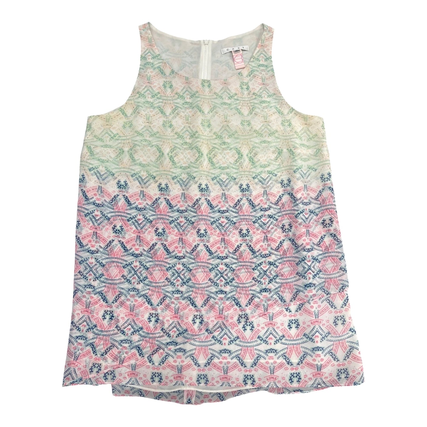 Top Sleeveless By Cabi In Multi-colored, Size: M
