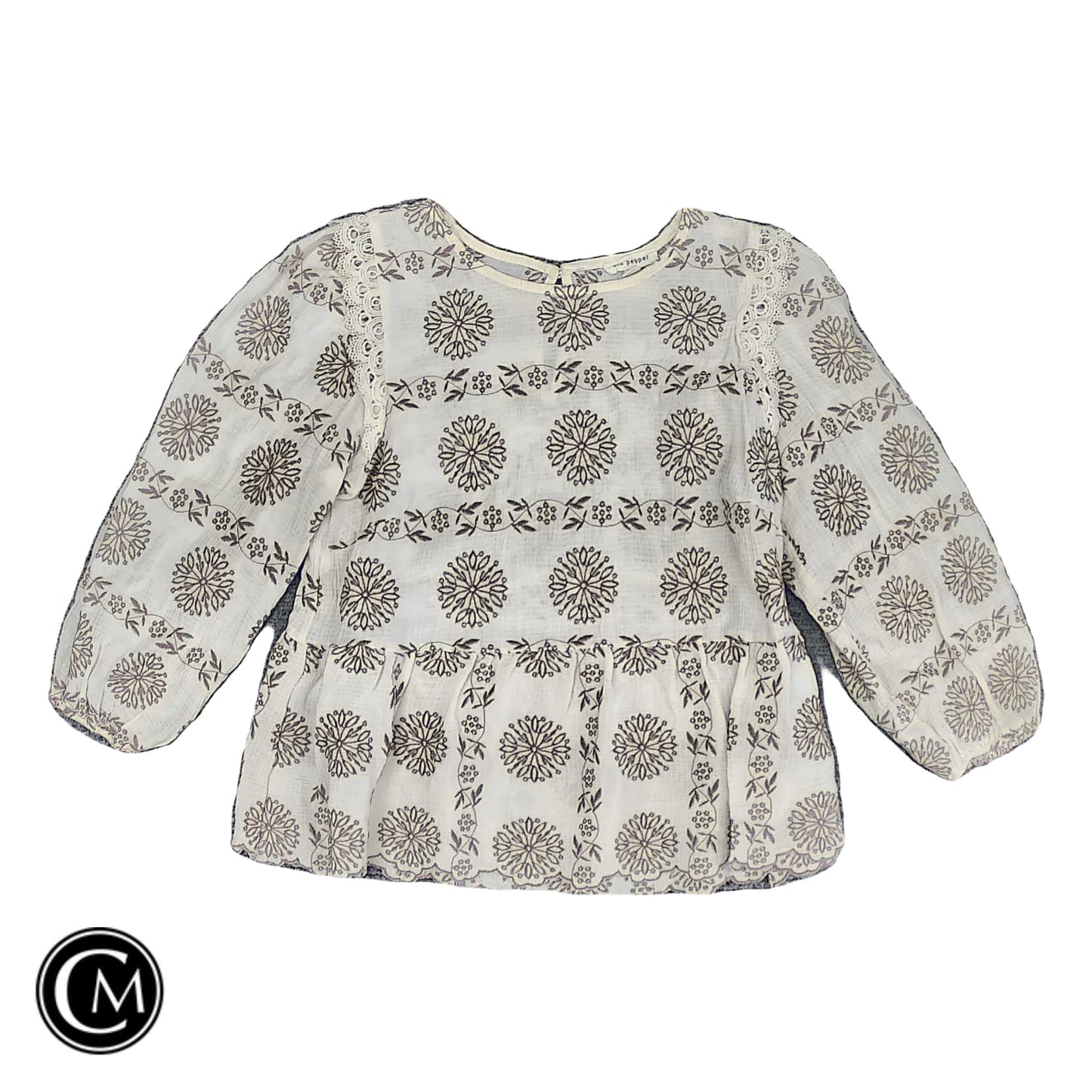Top Ls By Blu Pepper In Cream, Size: M image 1