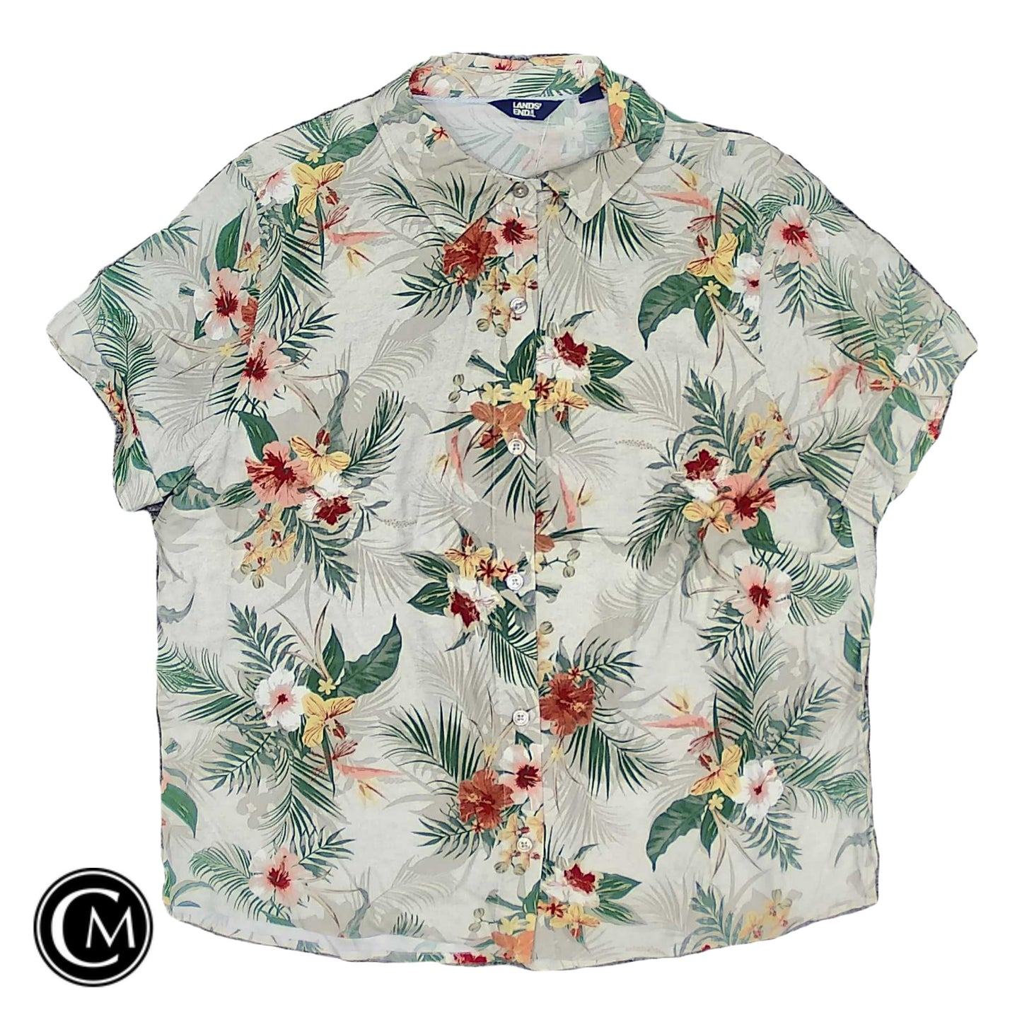 Top Ss By Lands End In Beige, Size: L image 1