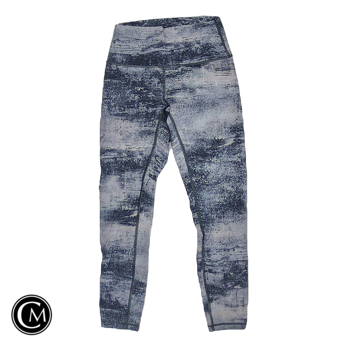Athletic Leggings By Lululemon In Blue & Pink, Size: 4 image 1