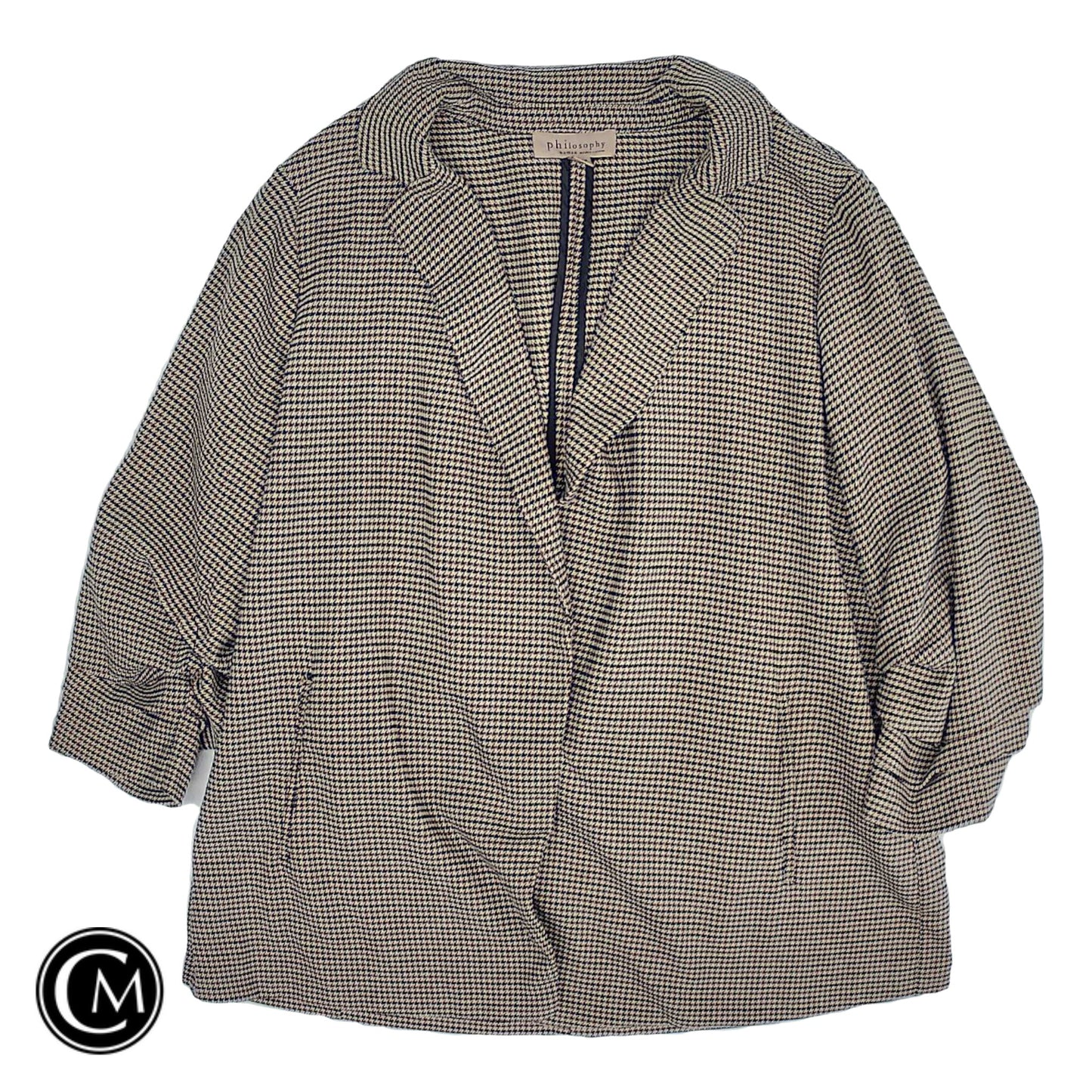 Blazer By Philosophy In Brown & Grey, Size: 1x image 1