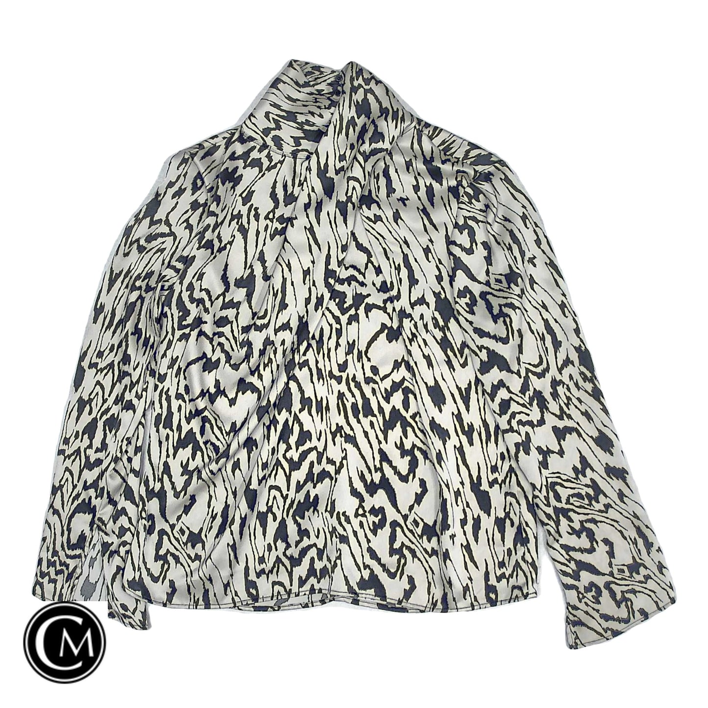Top Ls By H&M In Black & Cream, Size: M image 1