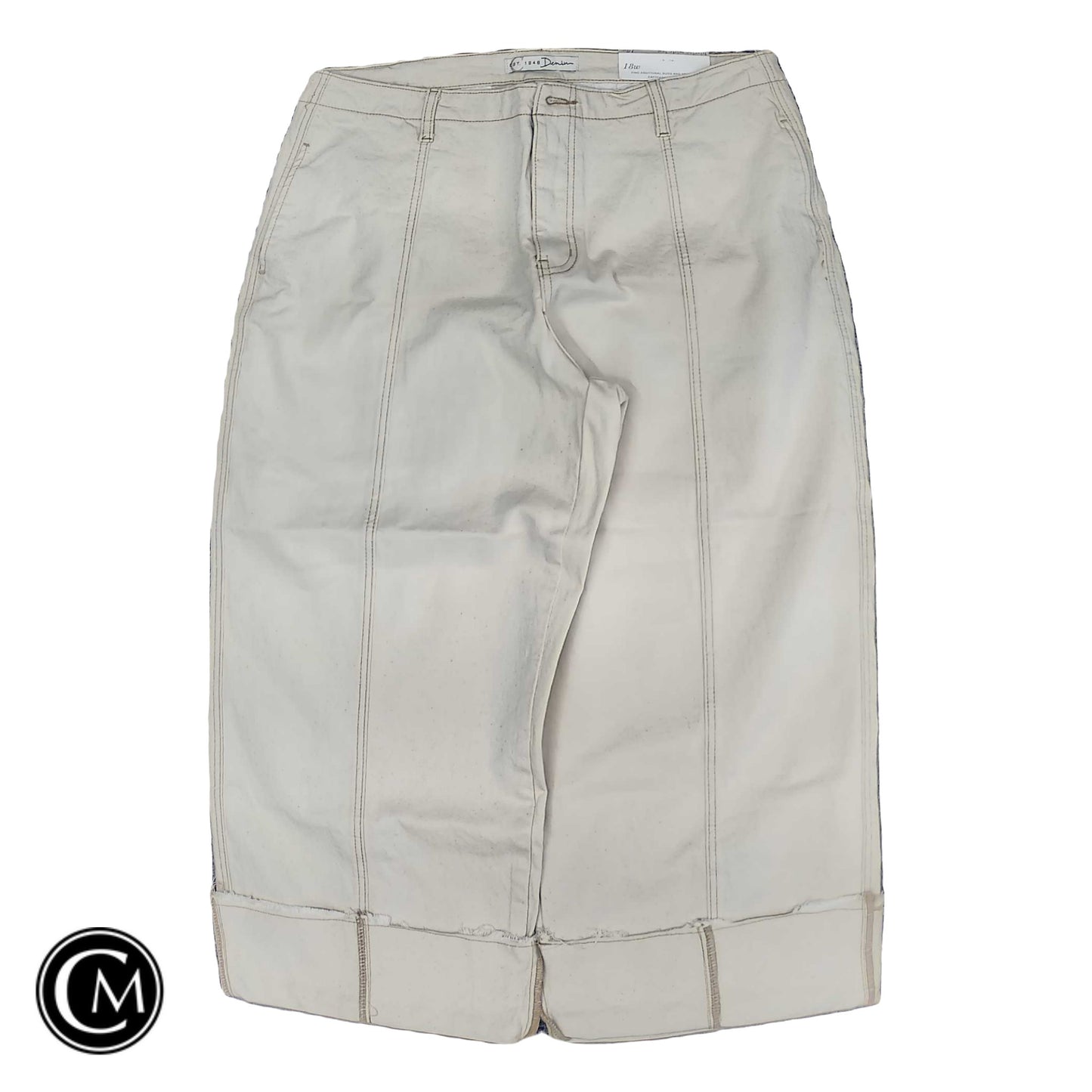 Pants Wide Leg By Cato In Cream, Size: 18 image 1