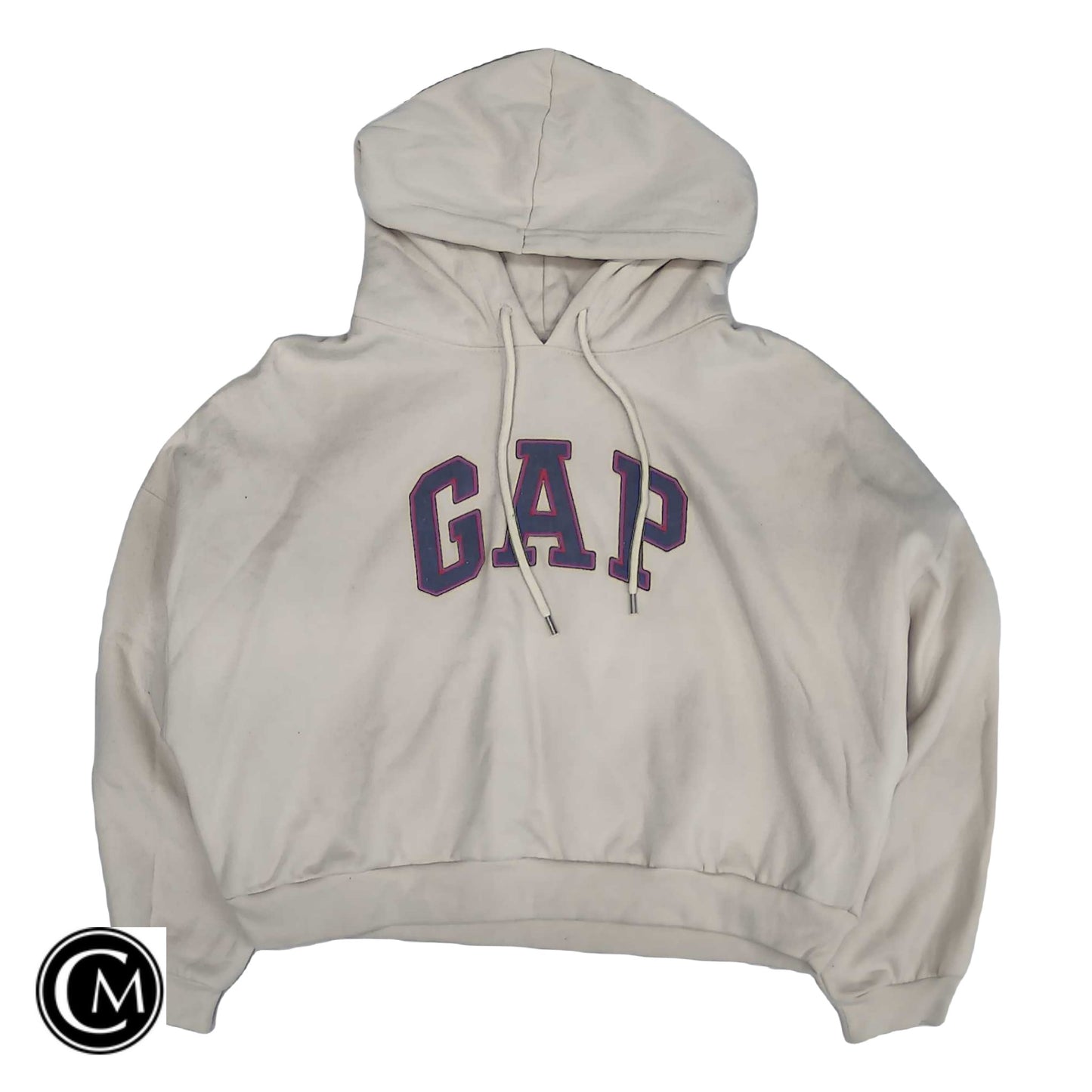 Sweatshirt Hoodie By Gap In Beige, Size: L image 1