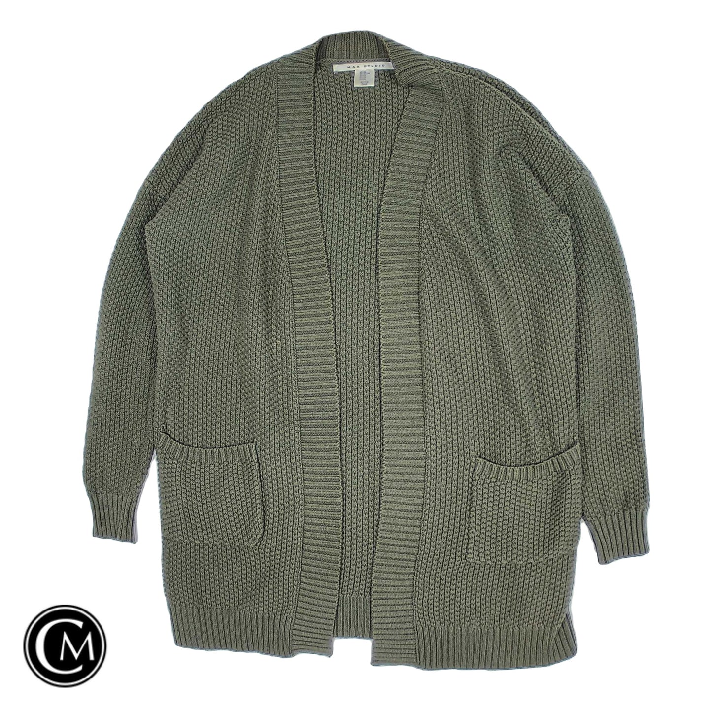 Sweater Cardigan By Max Studio In Green, Size: Xl image 1