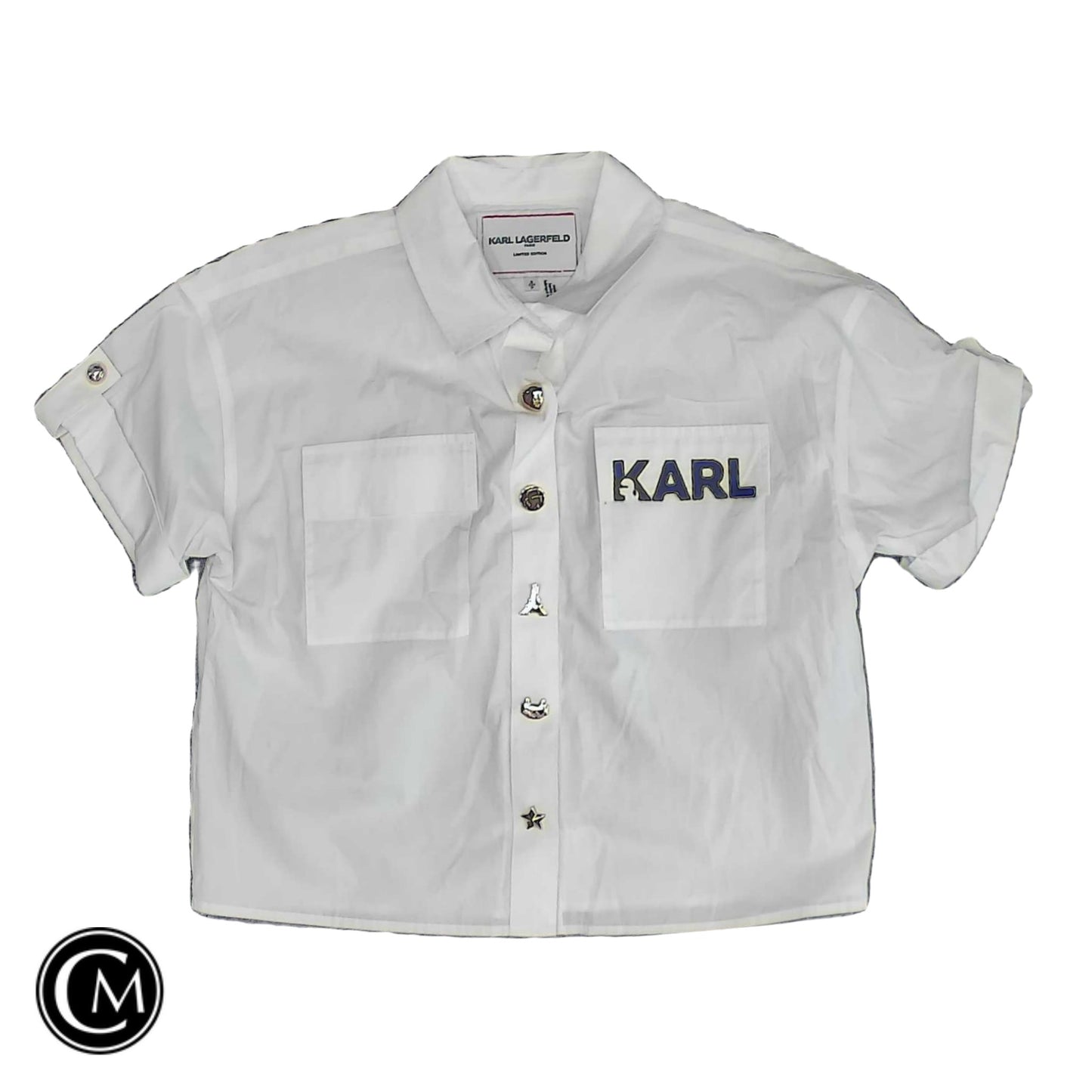 Top Ss By Karl Lagerfeld In White, Size: S image 1