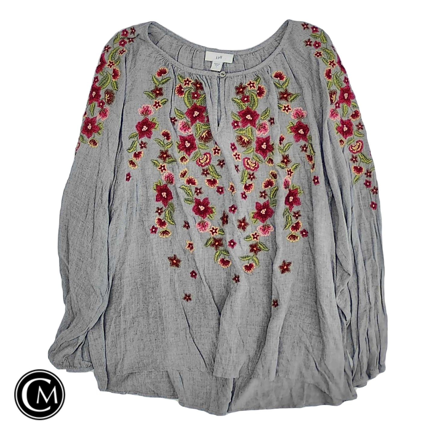 Top Ls By J. Jill In Grey, Size: L image 1