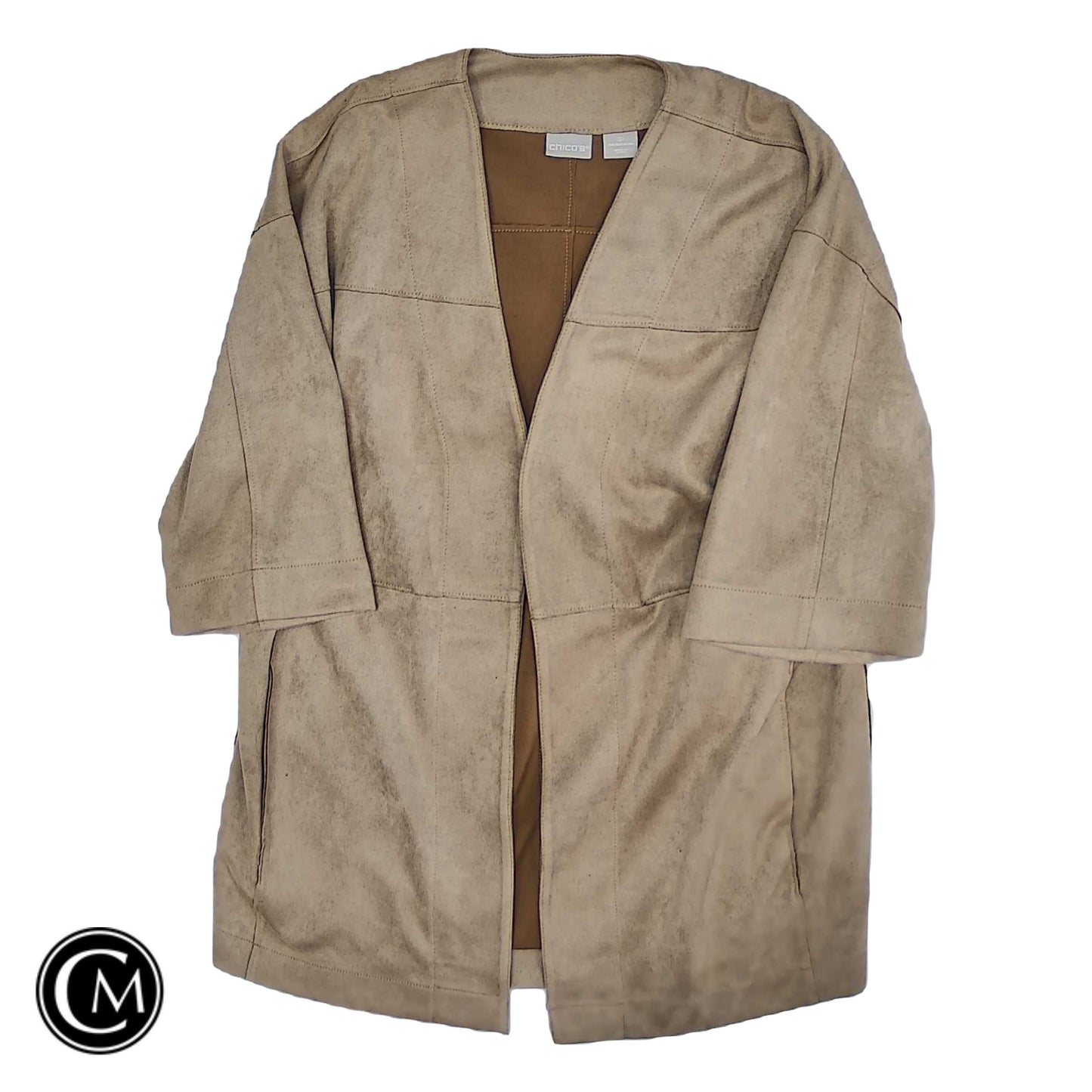 Cardigan By Chicos In Beige, Size: Mp image 1