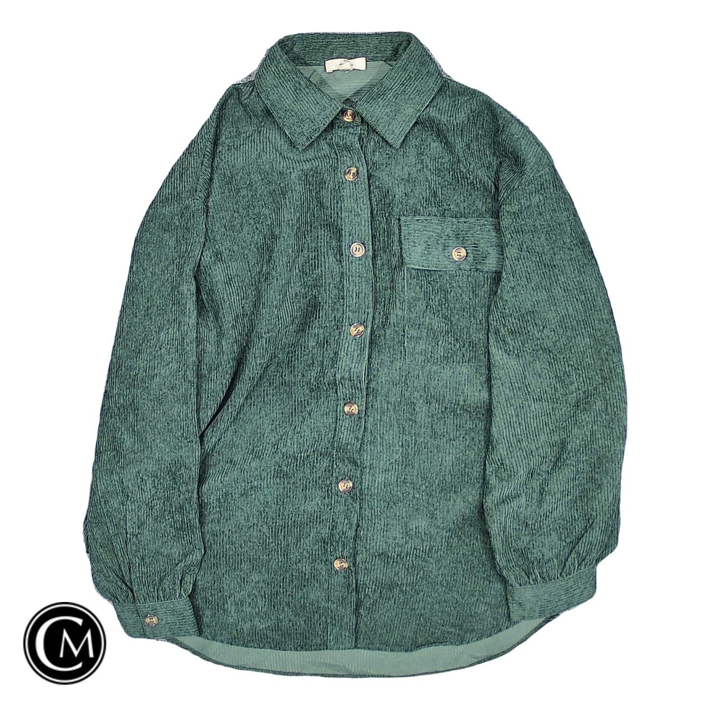 Jacket Shirt By Entro In Green, Size: S image 1