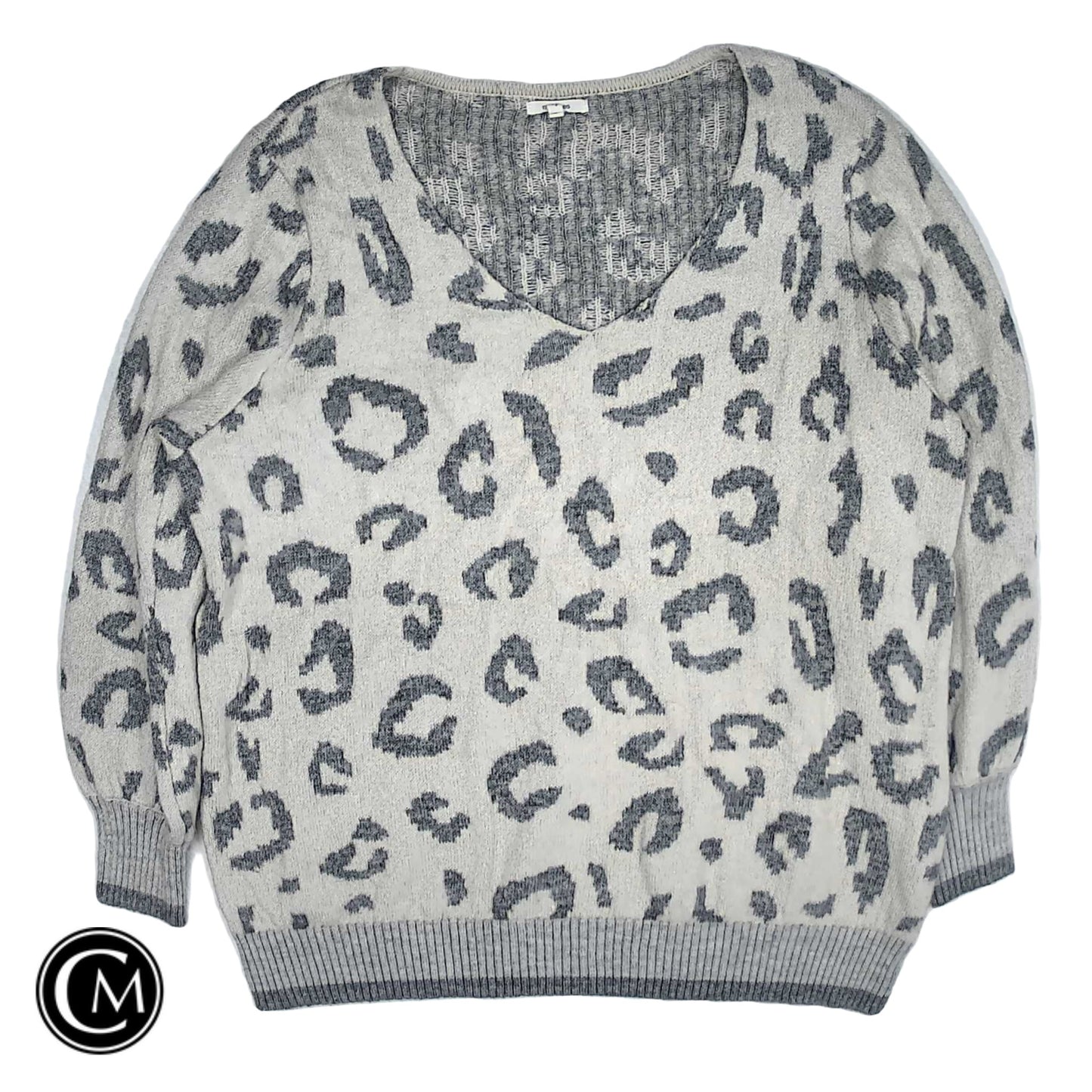Sweater By Maurices In Leopard Print, Size: 2x image 1