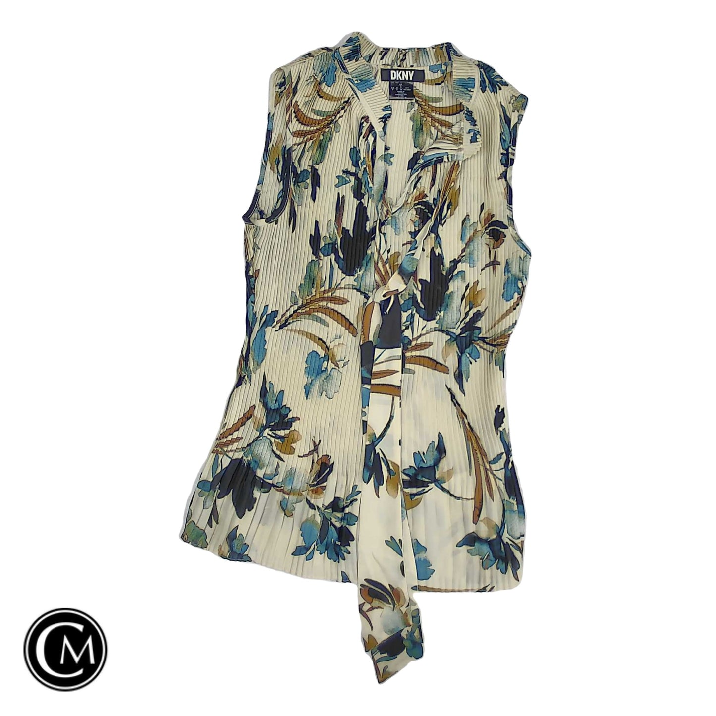 Top Sleeveless By Dkny In Cream, Size: S image 1