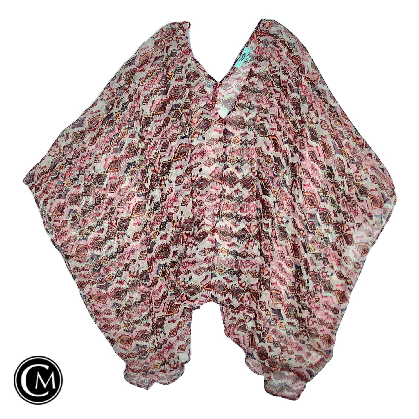 Swimwear Cover-Up By Karlie In Pink & Red, Size: Osfm image 1