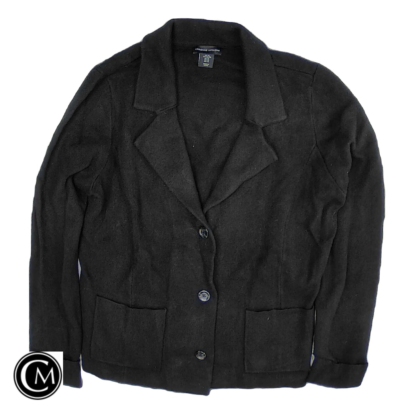 Blazer By Adrienne Vittadini In Black, Size: Xl image 1