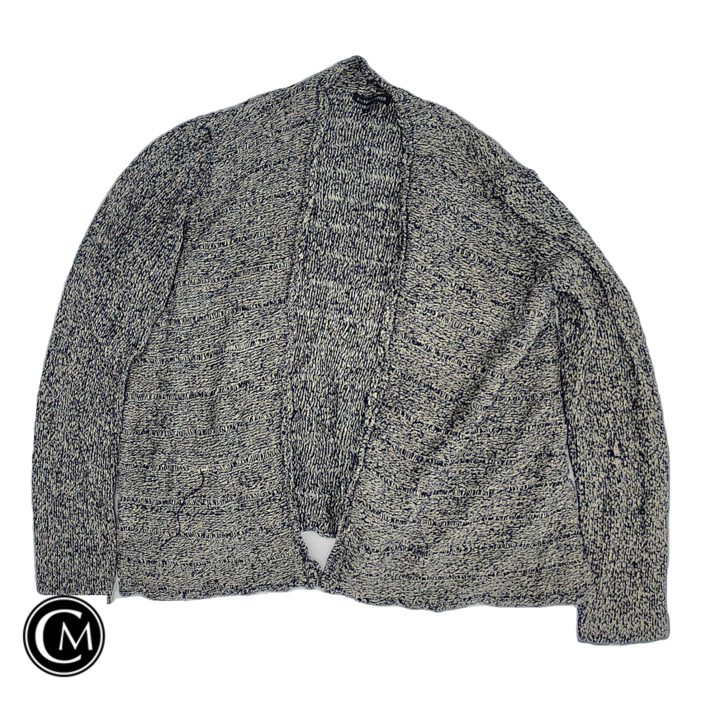 Cardigan By Eileen Fisher In Orange & Tan, Size: L image 1