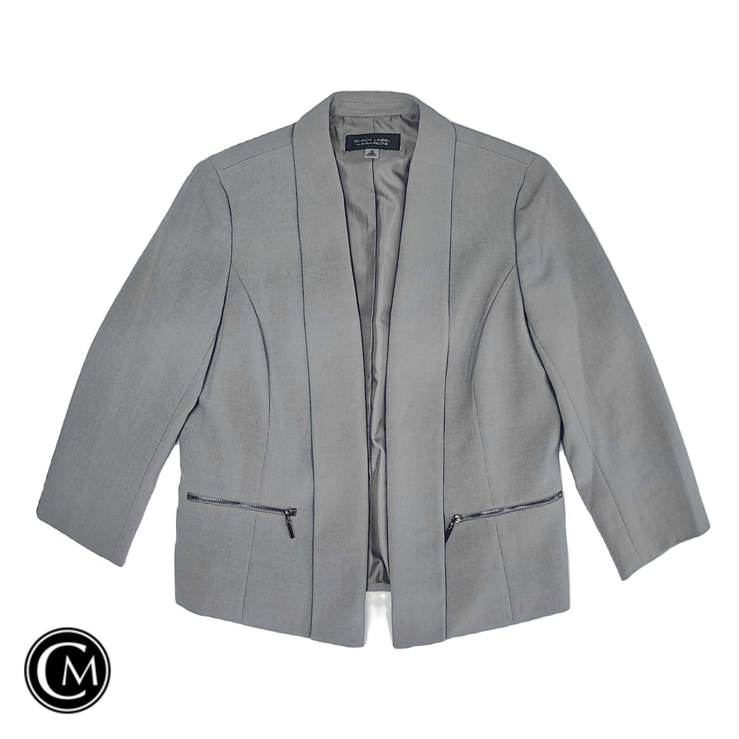 Blazer By Black Label In Grey, Size: 10 image 1