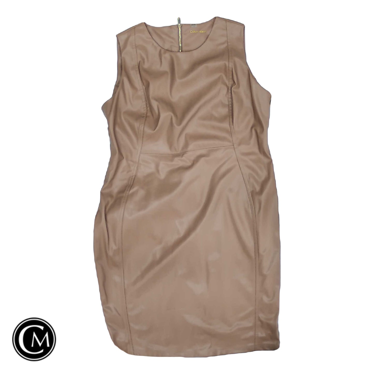 Dress Casual Short By Calvin Klein In Brown, Size: 14 image 1