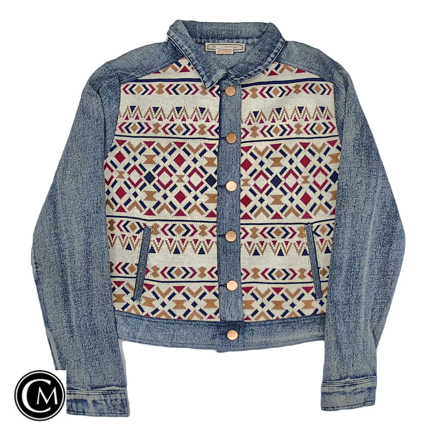 Jacket Denim By Flying Tomato In Multi, Size: M image 1