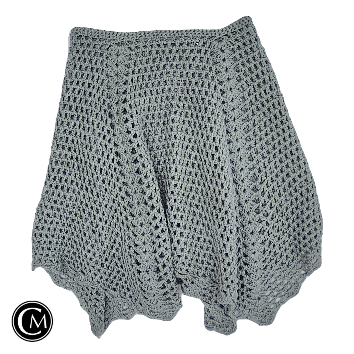 Poncho By Clothes Mentor In Grey, Size: Osfm image 1