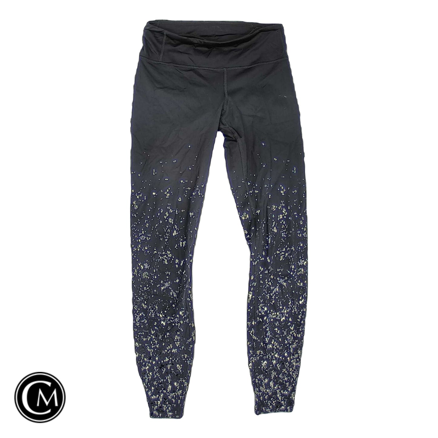 Athletic Leggings By Lululemon In Black & Silver, Size: 6 image 1