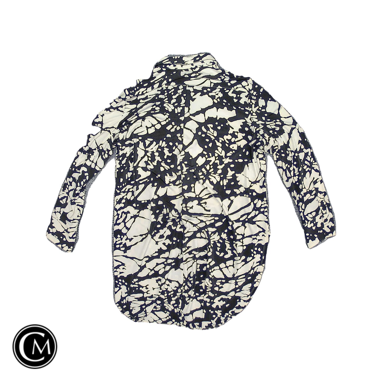 Tunic Ls By Chicos In Black & Cream, Size: M image 2